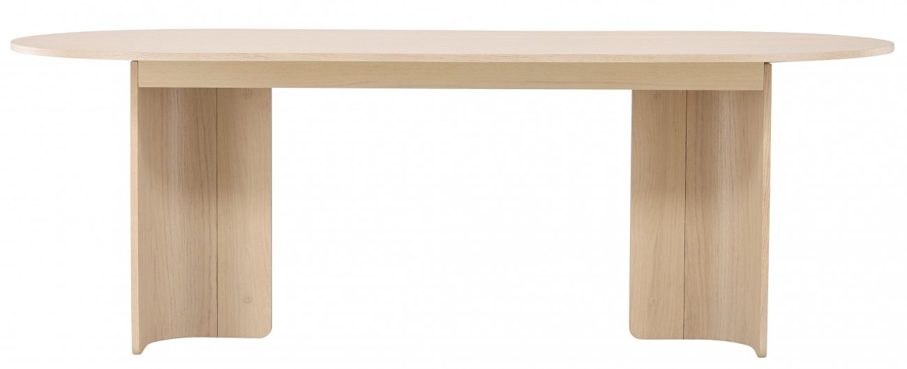 matbord 'tranemo' ovalt 220x100x75cm - vit