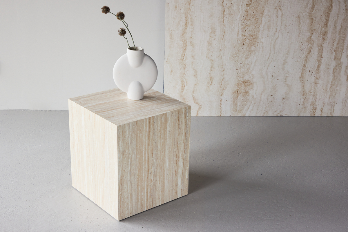 Soffbord 'Myrsjö' 40x40cm - Beige