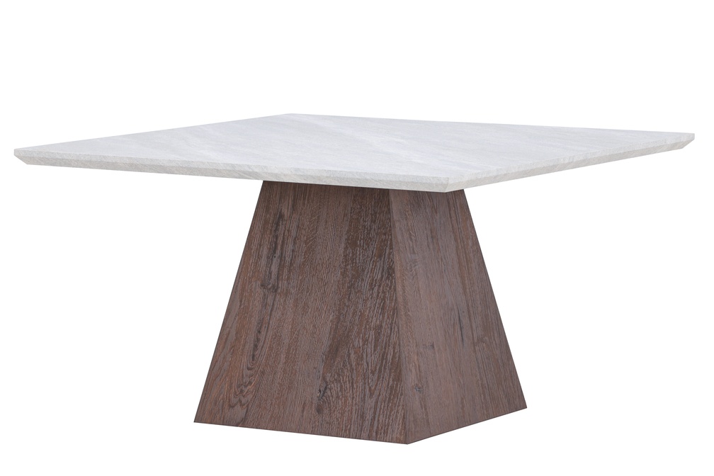 soffbord 'ljusnäs' 80x80cm - ljusgrå