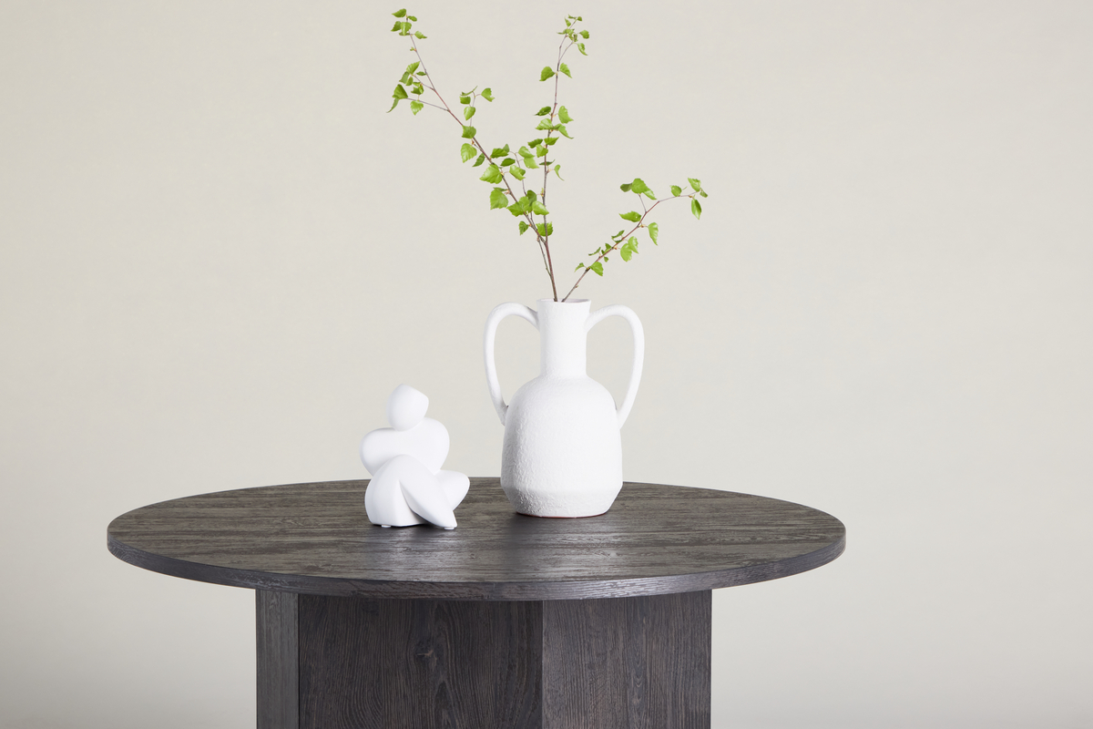 Soffbord 'Björkvik' Runt 80cm - Svart