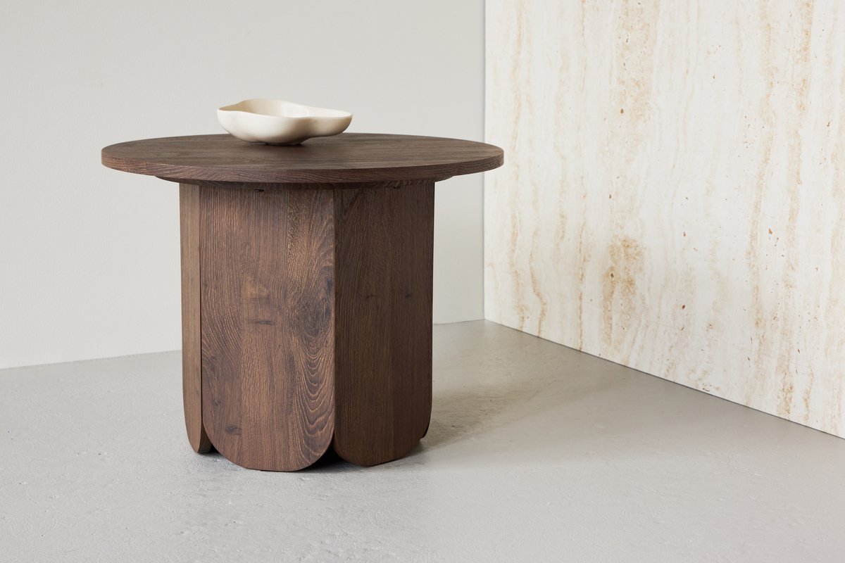 Soffbord 'Björkvik' Runt 60cm - Mocka