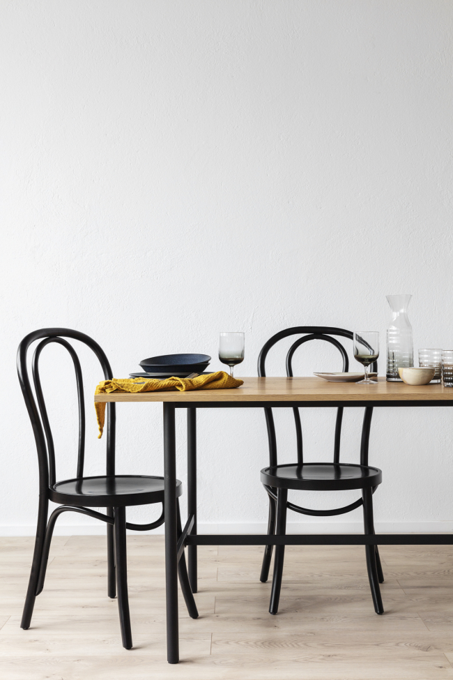 Stol 'Bistro' - Trä/Svart