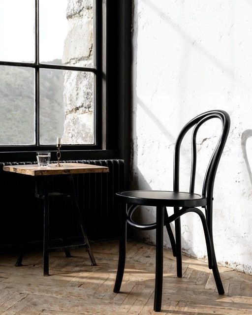 Stol 'Bistro' - Trä/Svart