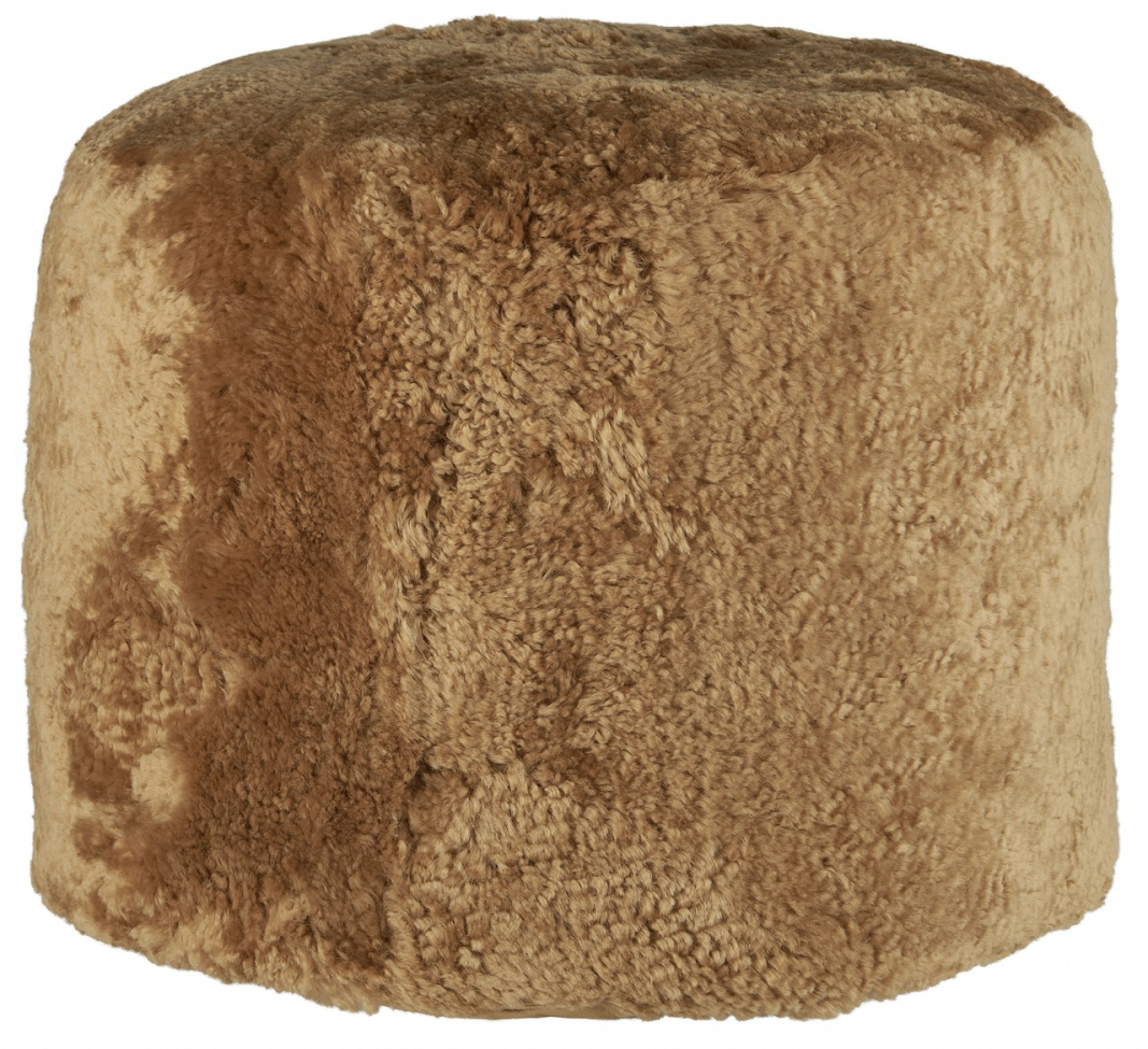 sittpuff 'lamb fur' - brun