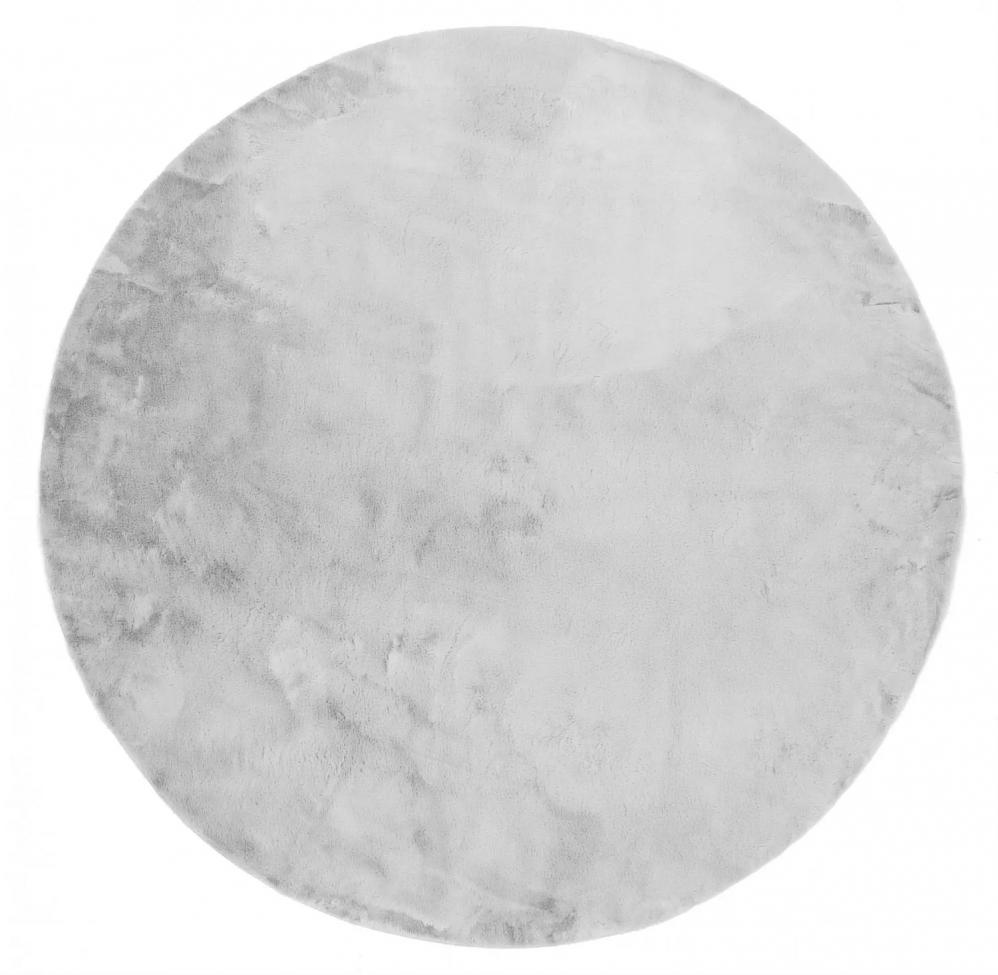Rund matta 'Aranga Super Soft' 160cm - Grå