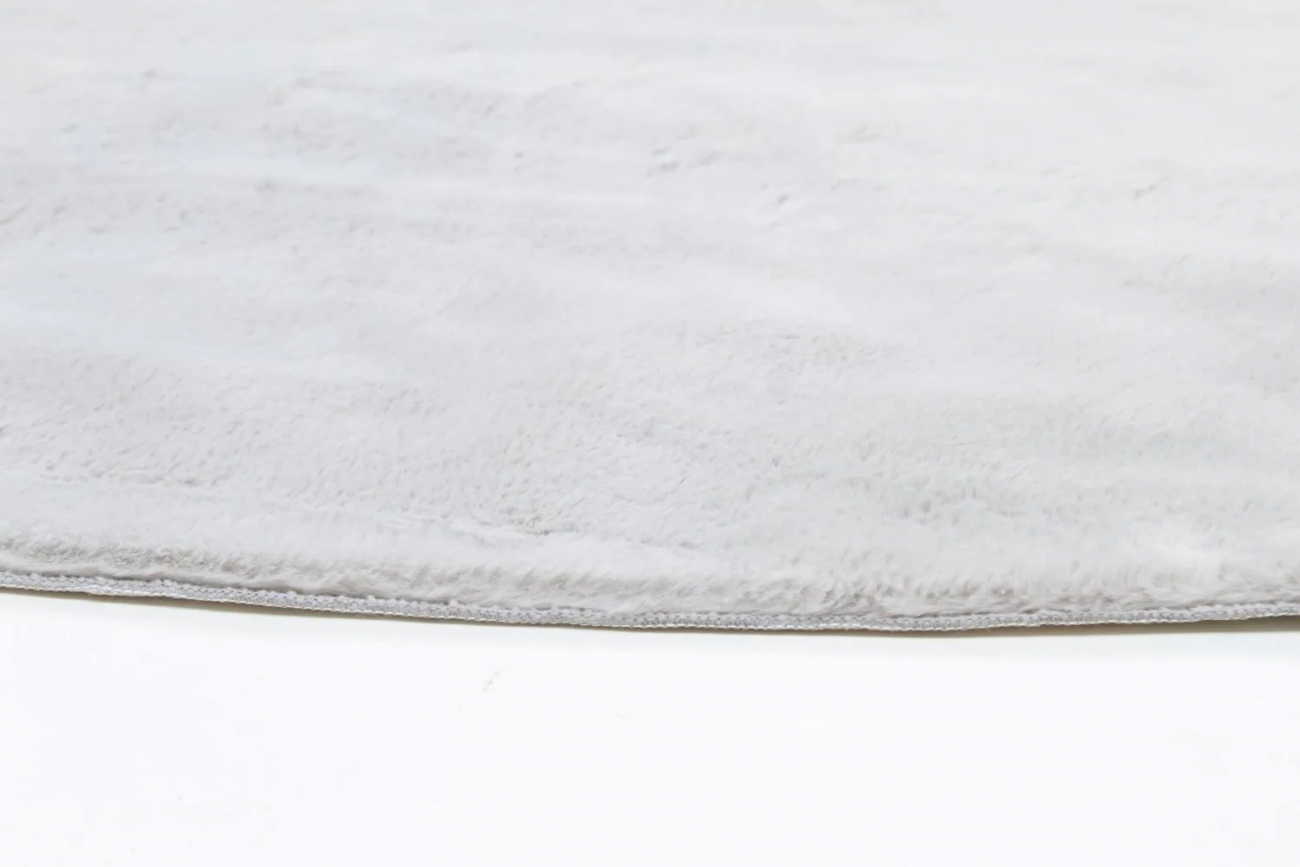 Rund matta 'Aranga Super Soft' 240cm - Grå