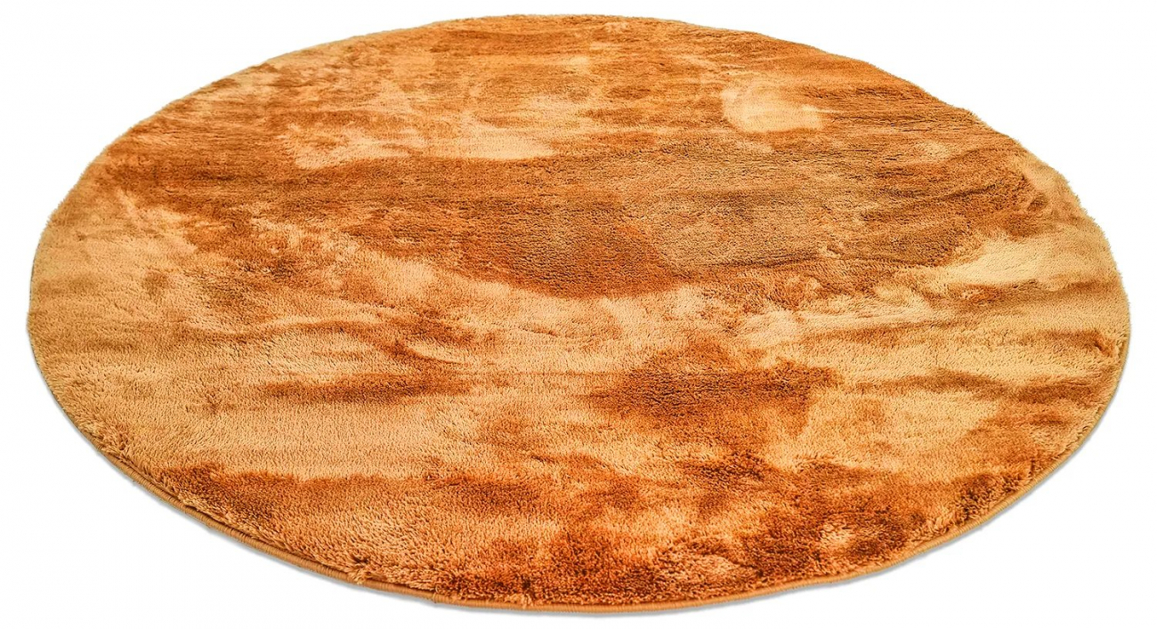 Rund matta 'Aranga Super Soft' 200cm - Orange