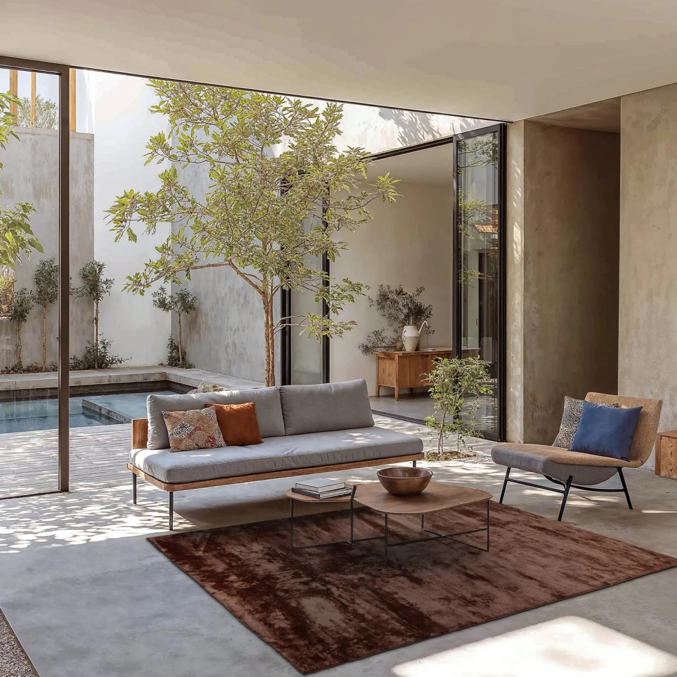 Ryamatta 'Aranga Super Soft' 60x120cm - Mörkbrun