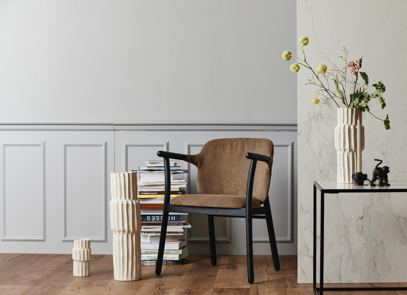 Stol 'Esrum' - Svart/Beige