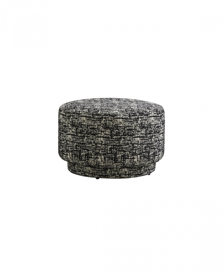 sittpuff 'bomu' - svart/vit