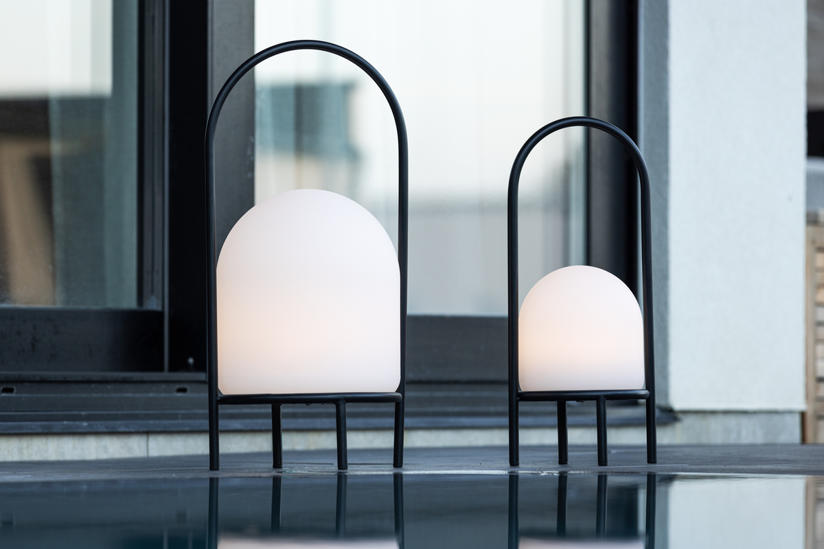 Bordslampa 'Nanterre' 56cm - Svart