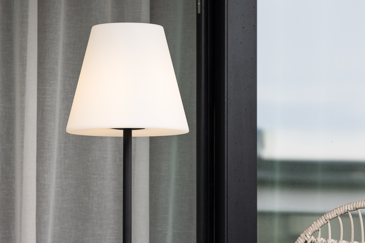 Golvlampa 'Rouen' - Svart