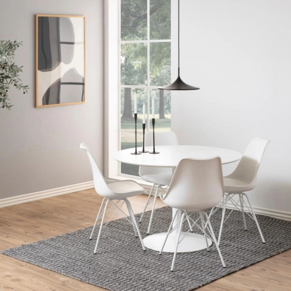 Stol 'Eris' - Vit/Grå