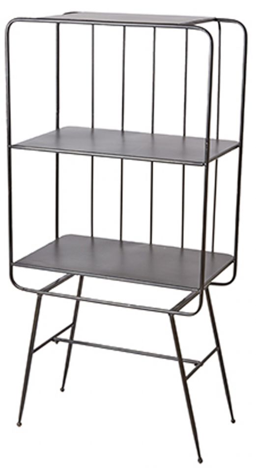 bokhylla 'industrial' 2 - grå