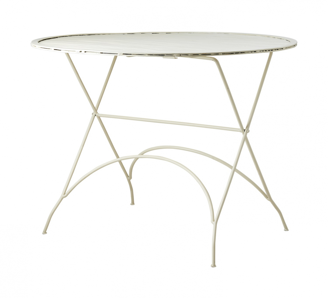 bord 'visby' runt 100cm - vit