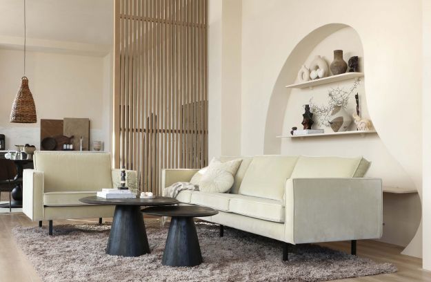 Soffbord 'Posture' Runt 120cm - Svart