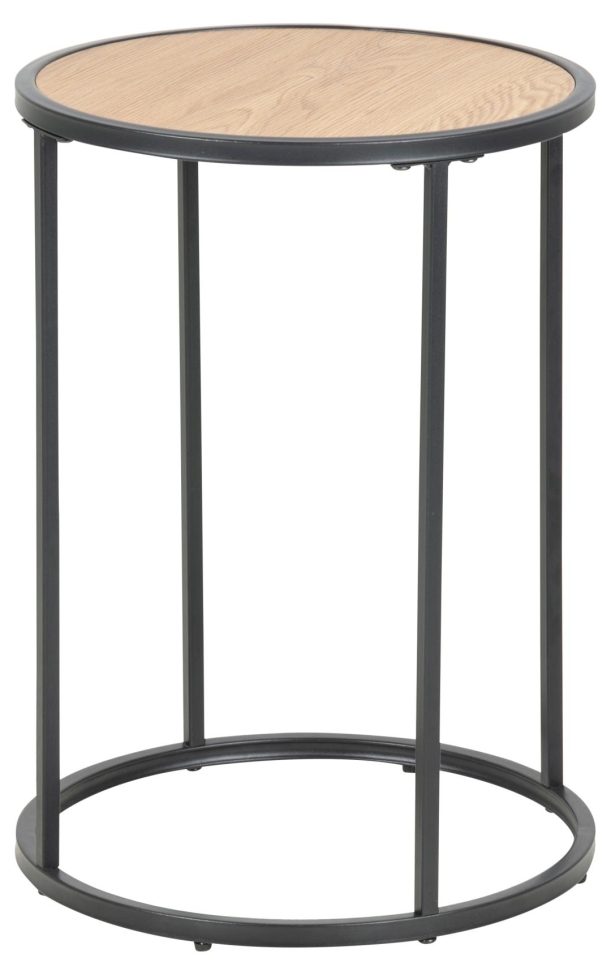 sidobord 'hydra' 40cm - natur/svart