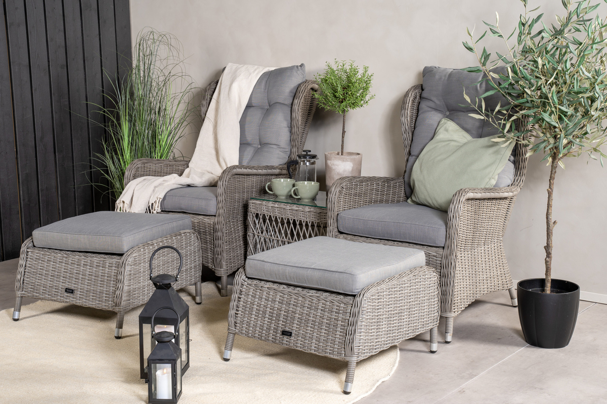Loungeset 'Elba' - Grå