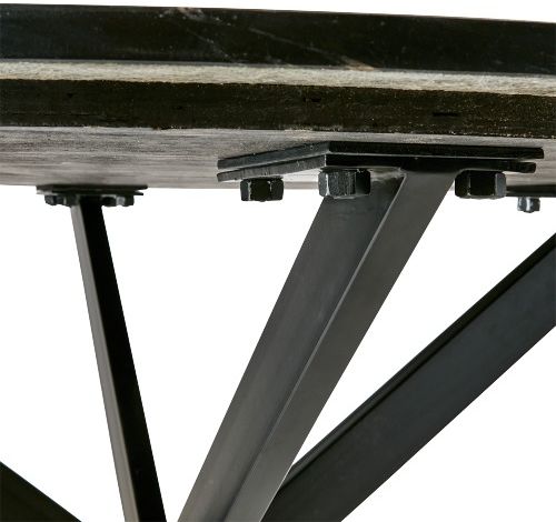 Bord 'Milan' Runt 120cm - Svart