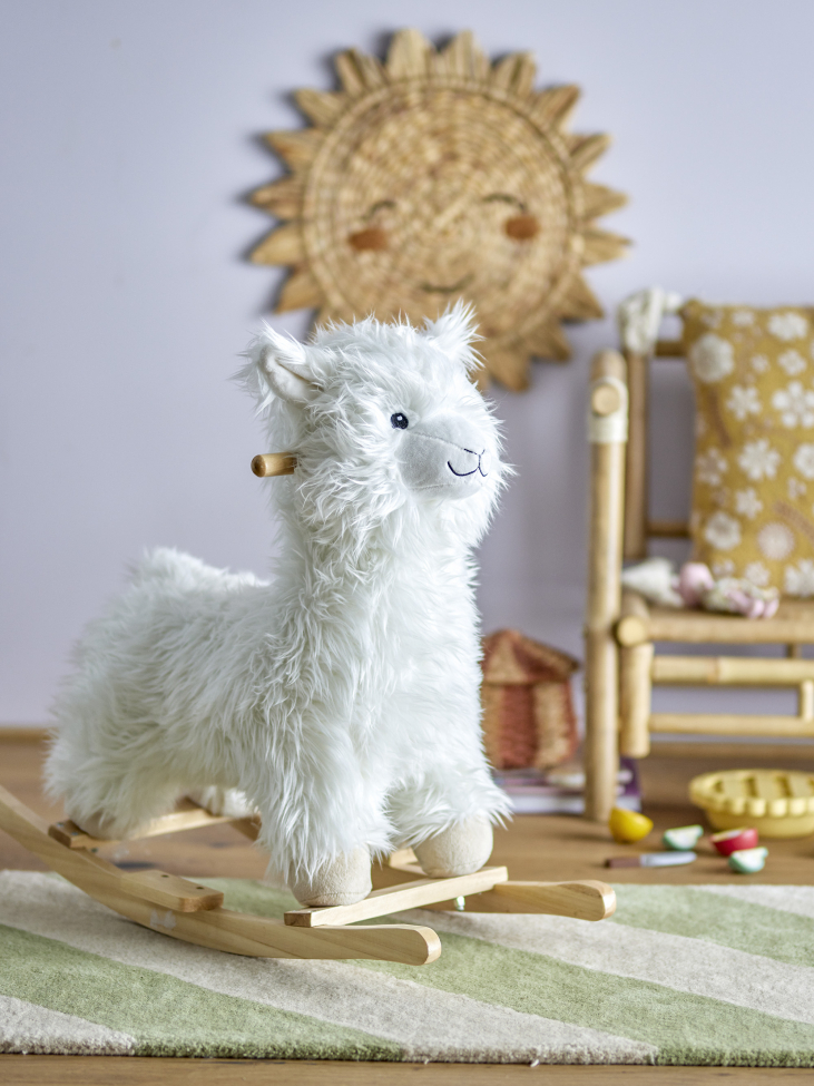 Gunghäst 'Rocking Lama' - Vit