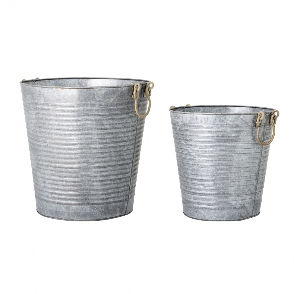2-pack Krukor 'Evar' - Metall/Mässing