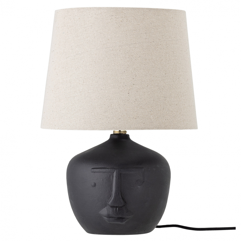 bordslampa 'matheo' - svart/terrakotta