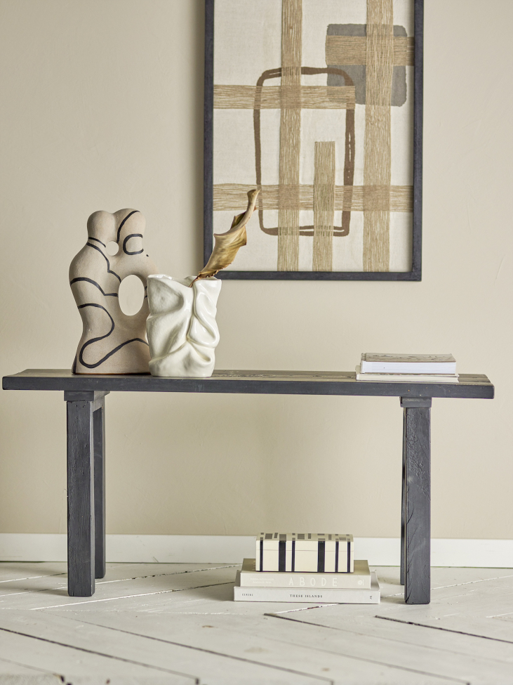 Bänk 'Riber' 102x32cm - Svart