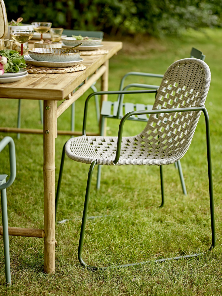 Utomhustol 'Calana' - Grön/metall