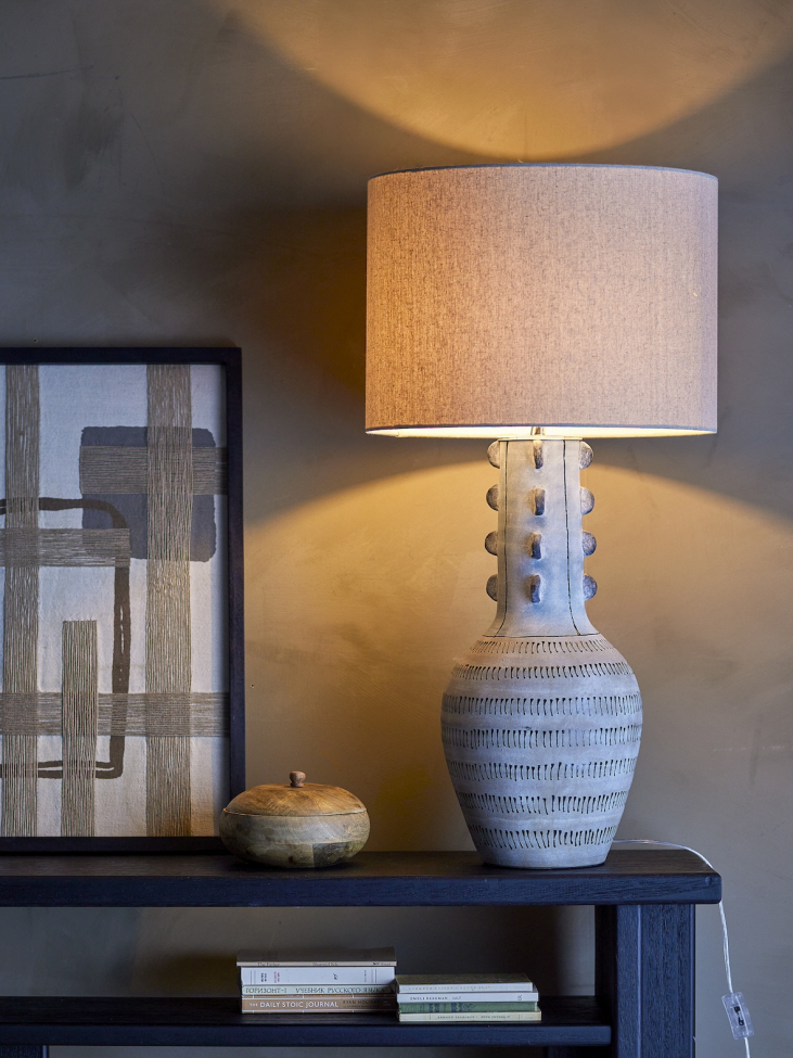 Golvlampa 'Gadiela' 46cm Runt - Blå