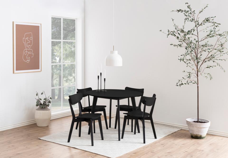 Matbord 'Ärsjö' Runt 105cm - Svart