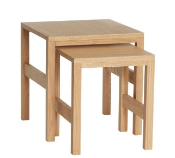 Sidobord 'Puzzle' 2 set - Natur