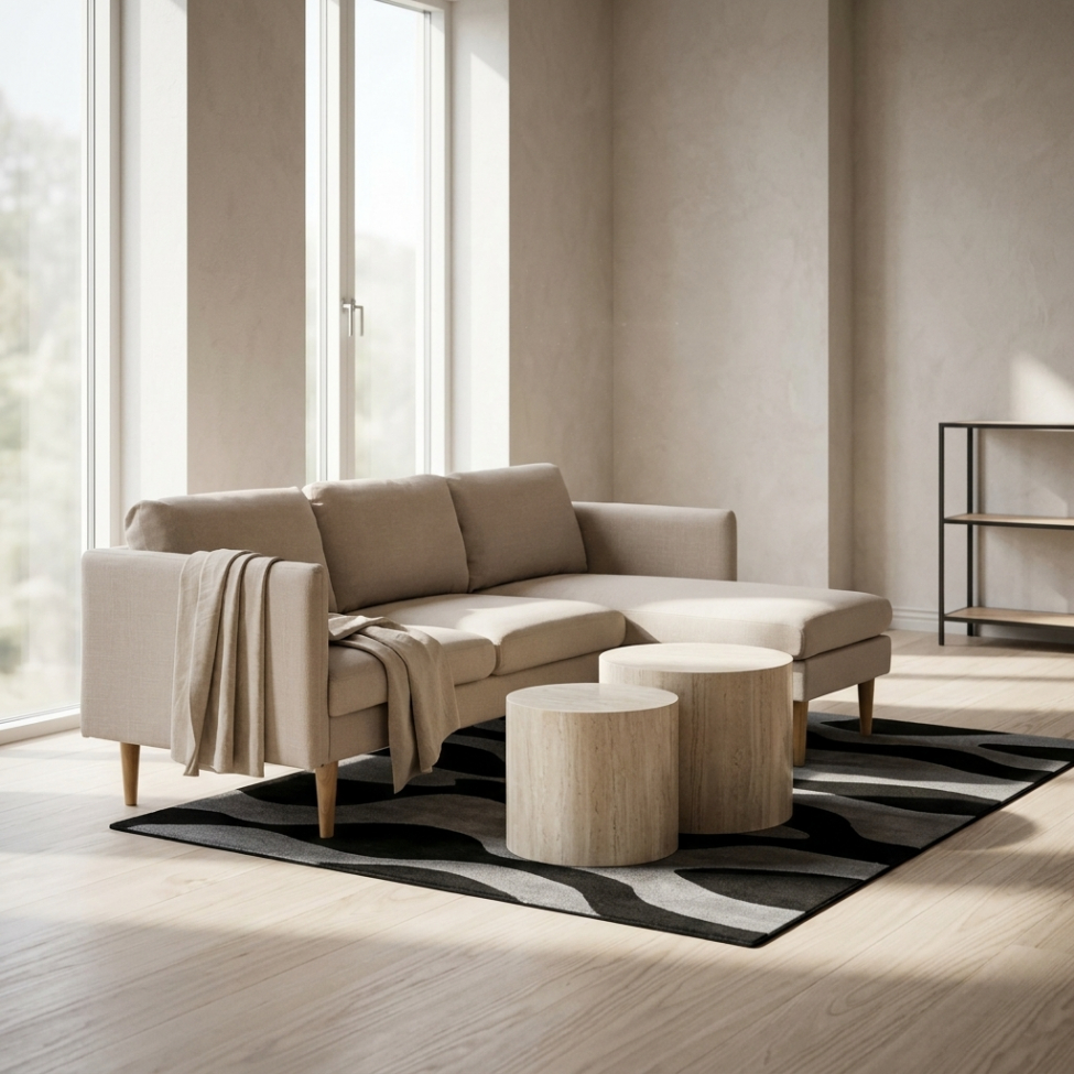 Soffbord 'Ponza' 2 delar - Beige