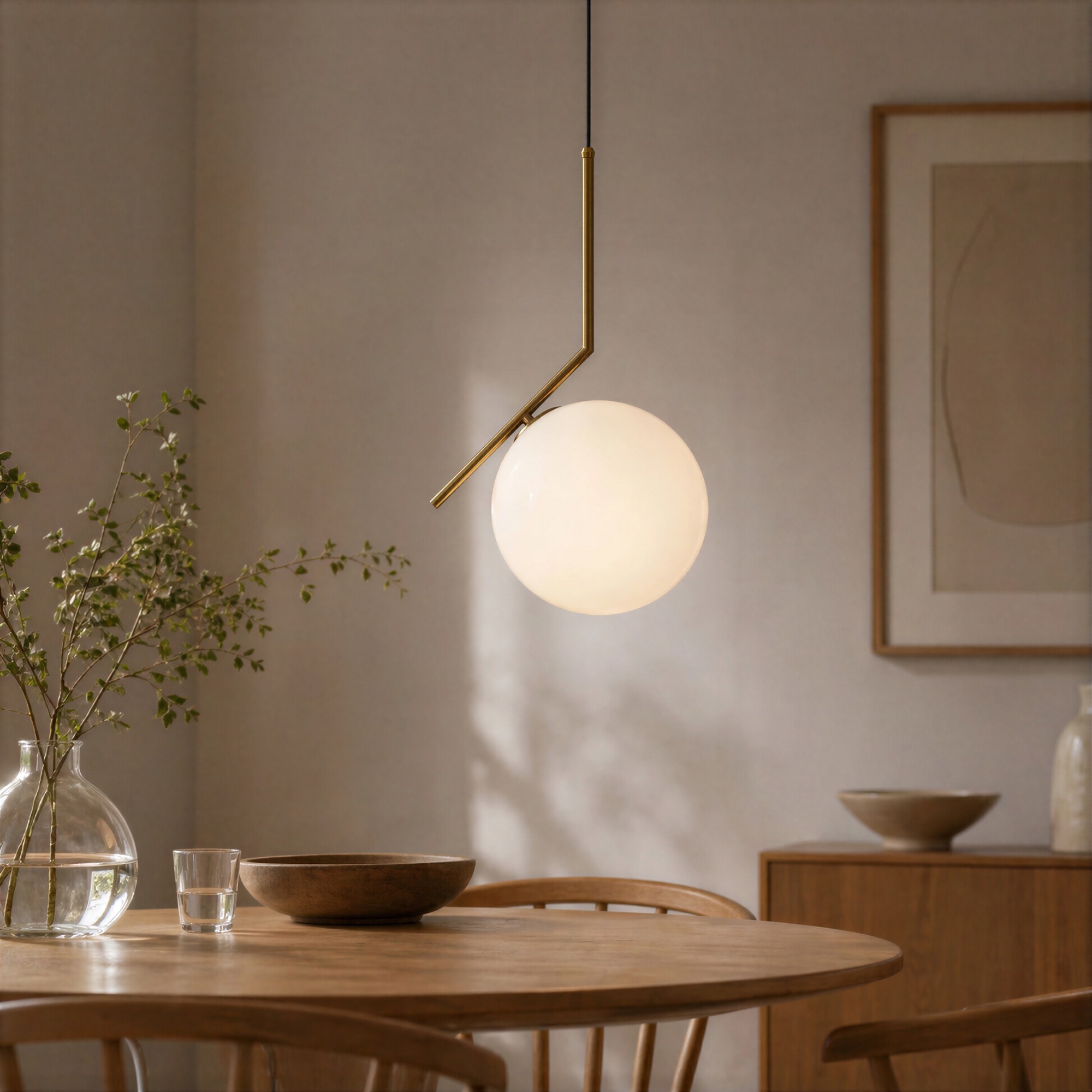 Taklampa 'Bellini' M - Mässing