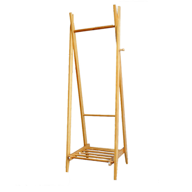 klädhängare med skohylla 'confident' - ek