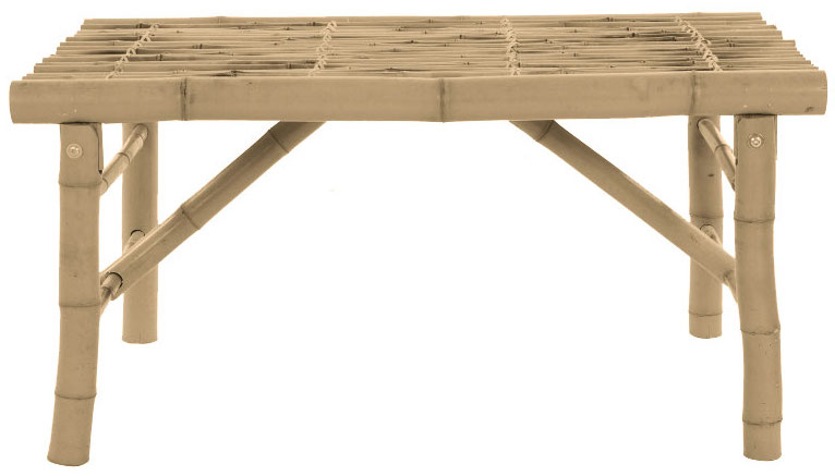 trädgårdsbord 'bambu' - natur