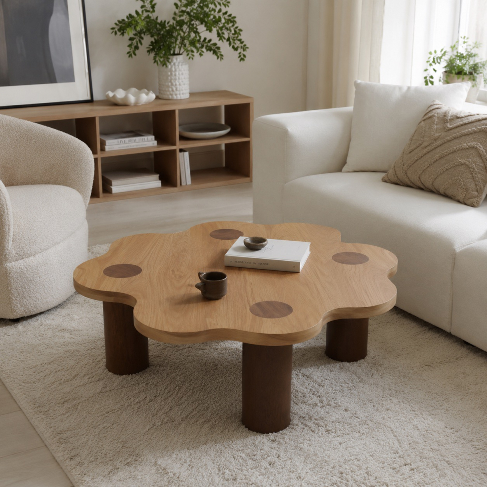 Soffbord 'Livora' 107x98cm - Natur