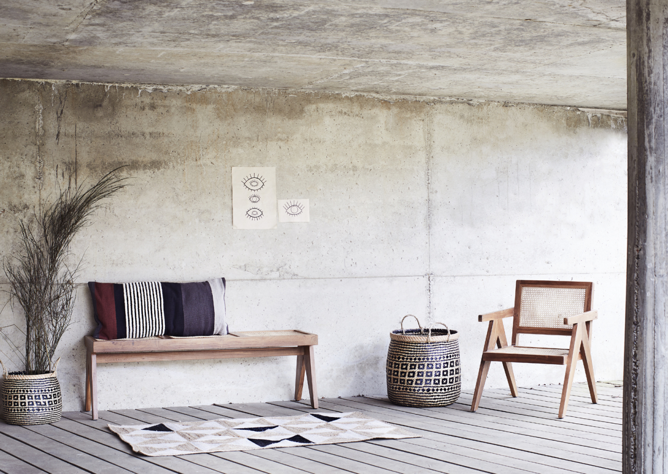 Stol 'Lounge Chair Rattan' - Natur