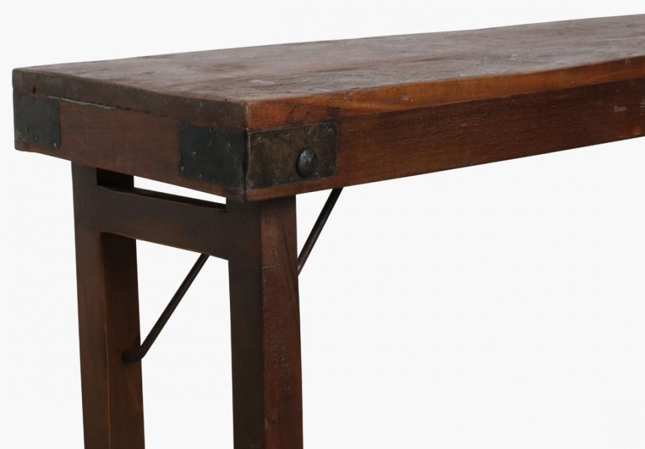 Skjutbar bänk 'Foldable' 160x30cm - Trä 