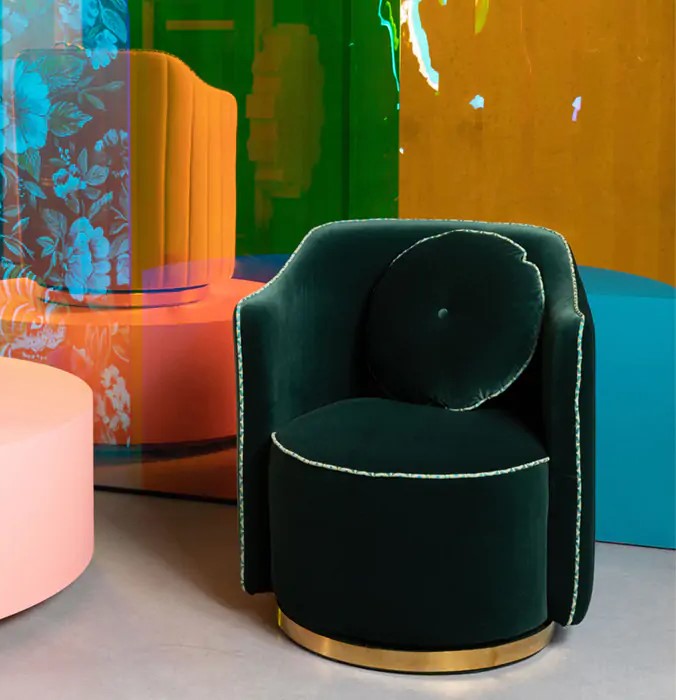 Fåtölj 'Sassy' - Grön