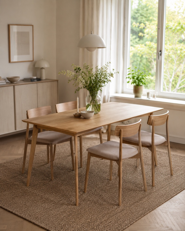 Matbord 'Nordisk' 180x70cm - Ek