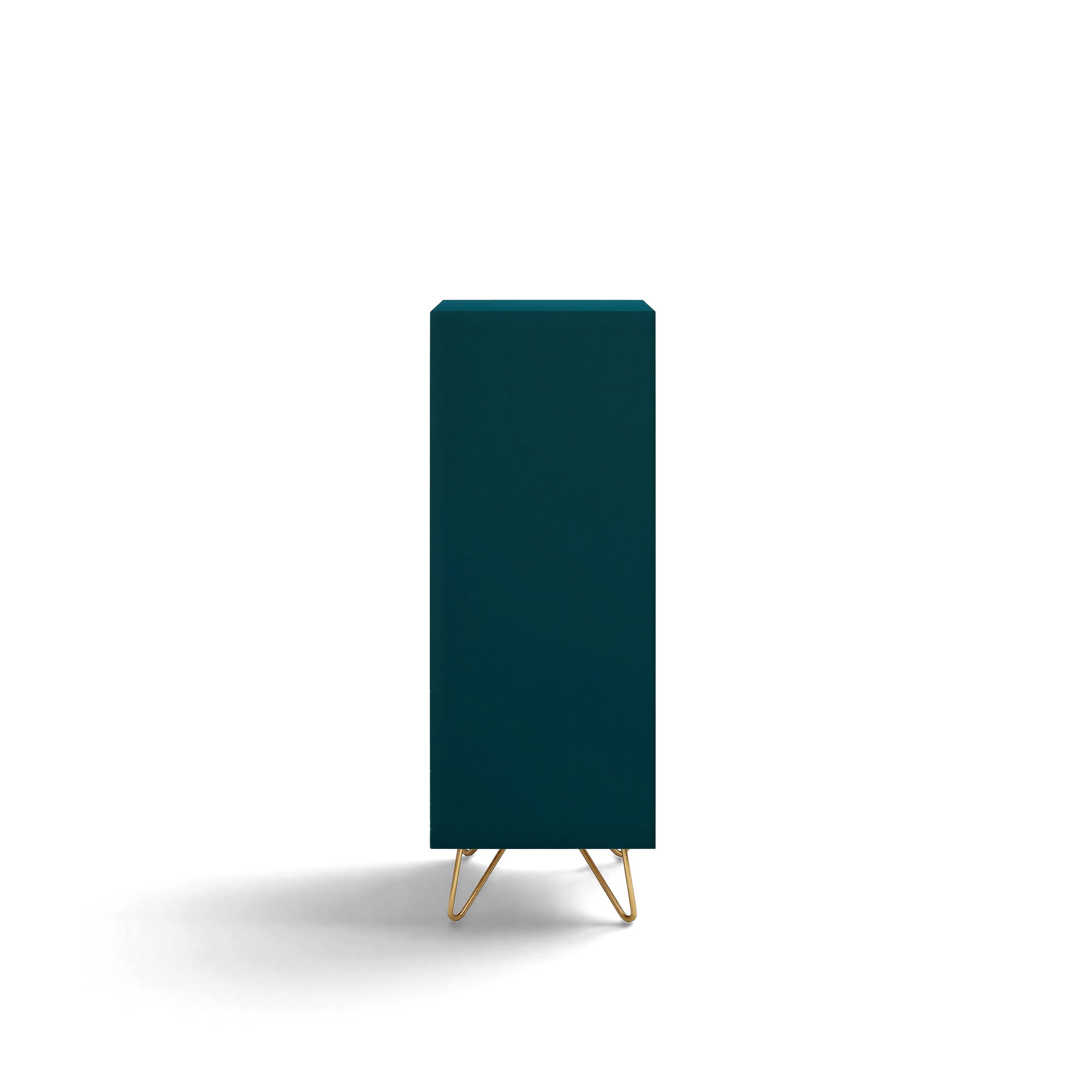 Byrå 'Elle' 45x110 - Turkos/Mässing