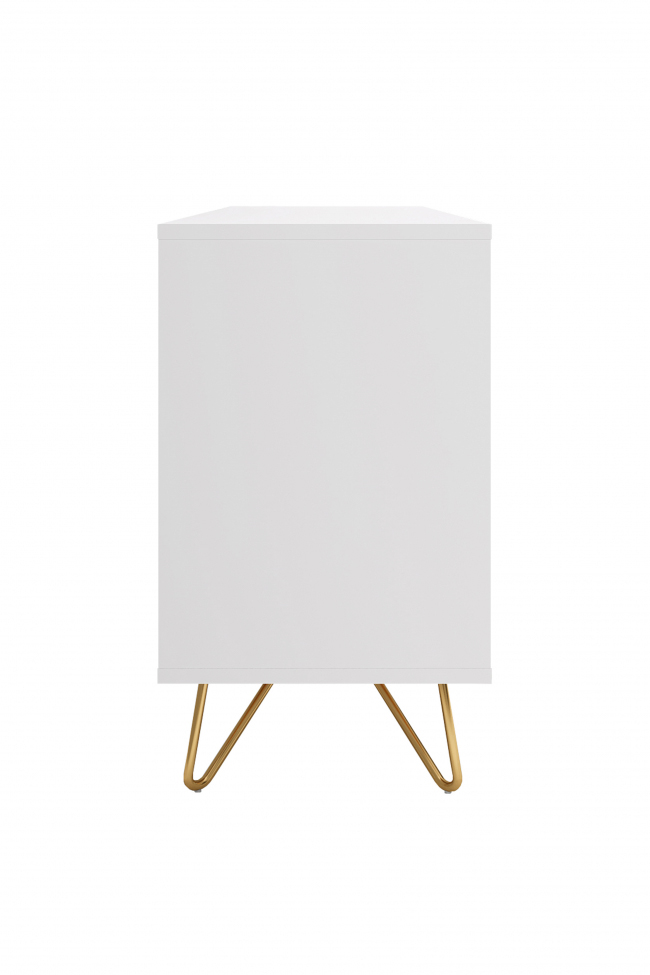 Sideboard 'Elle' - Vit/Mässing