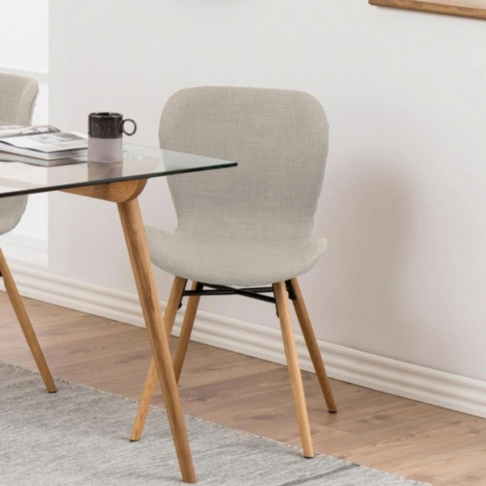 Stol 'Böda' - Beige/Natur