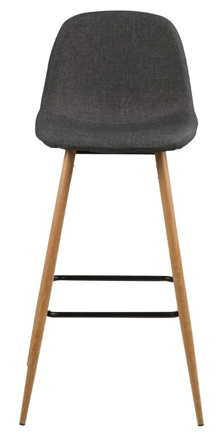 barstol 'soller' - natur/mörkgrå