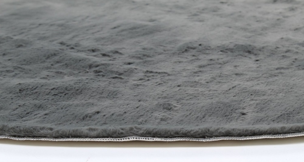 Rund matta 'Aranga Super Soft' - Antracit