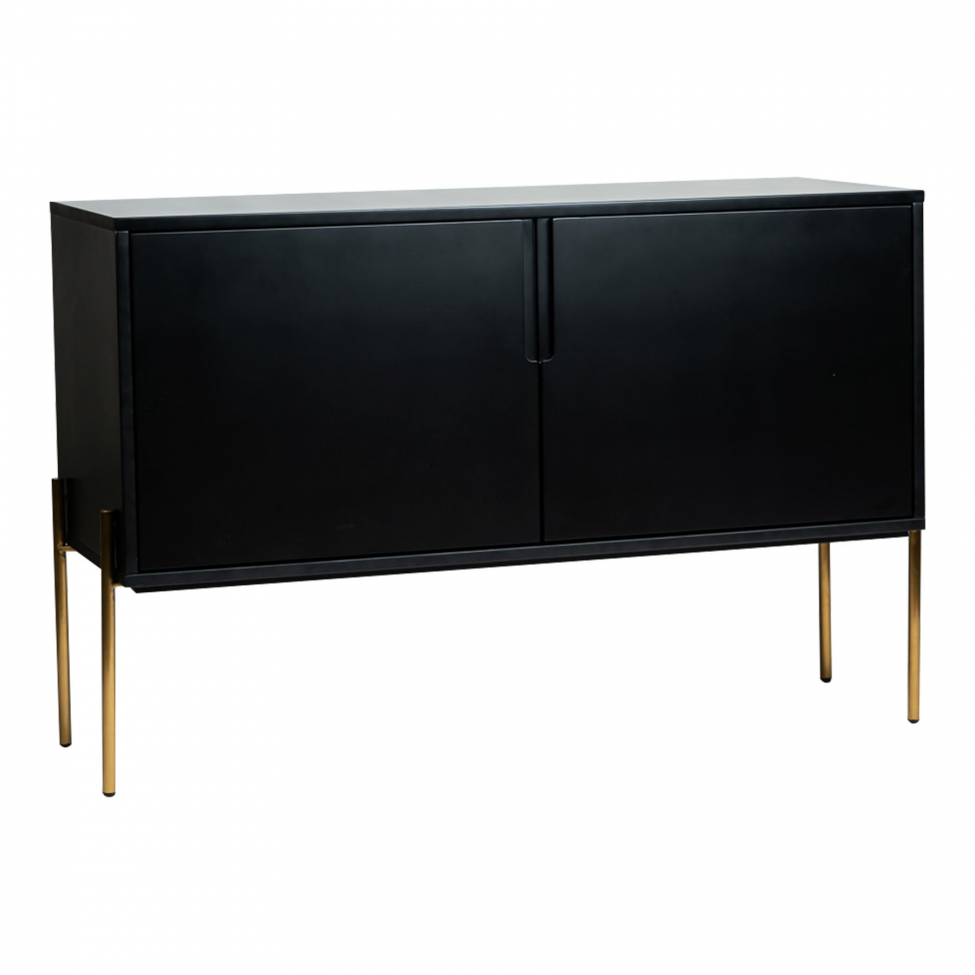 sideboard 'frölunda' - svart/guld