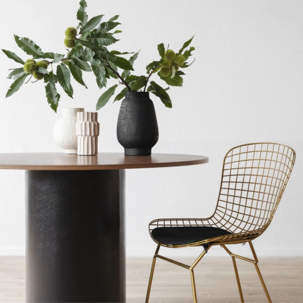 Matbord 'Rounded' Runt 120cm - Valnöt