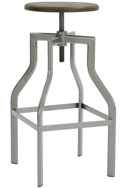 barstol 'forshaga' - silver/natur