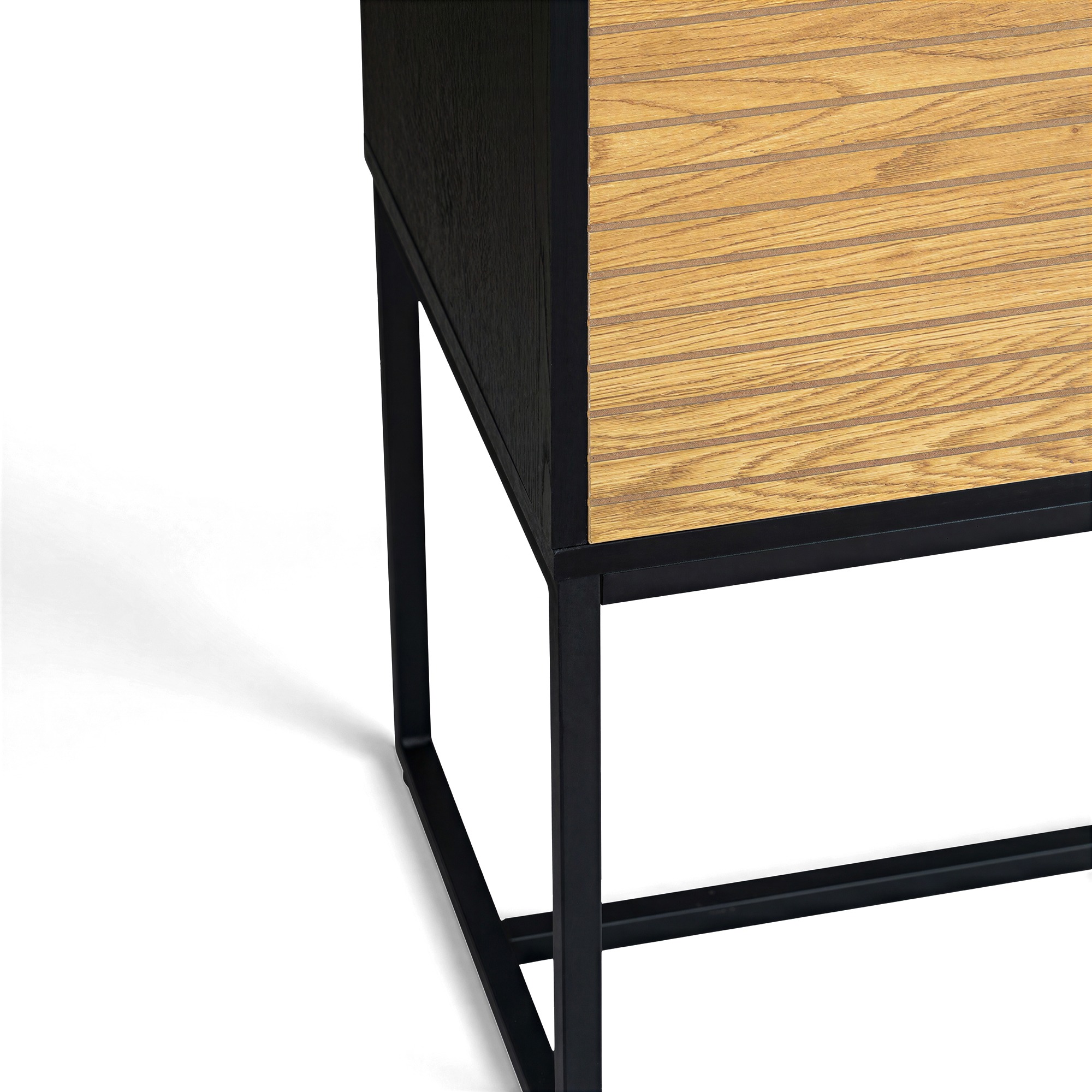 Sideboard 'Line' - Ek/Svart