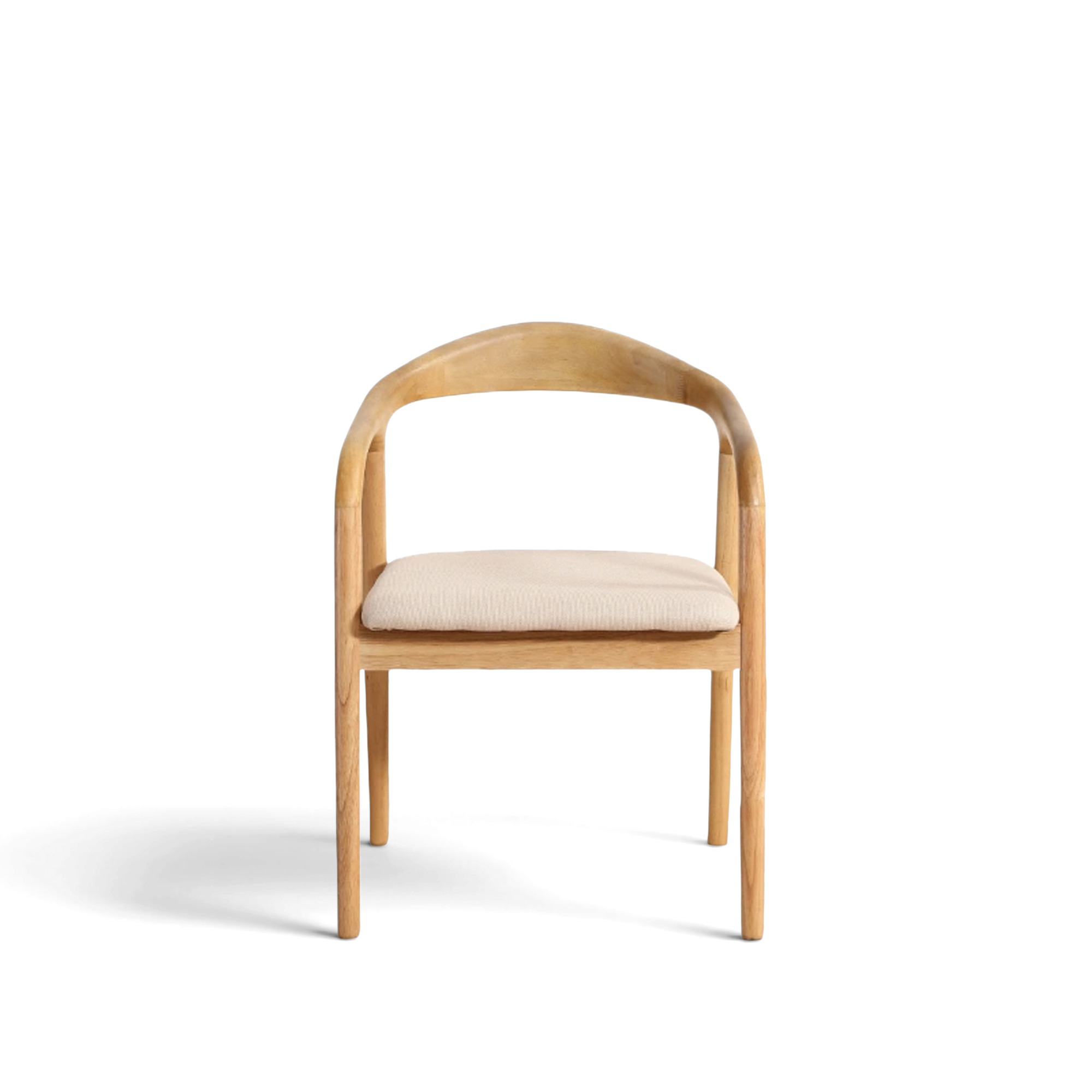 Karmstol 'Aspa' - Natur/beige